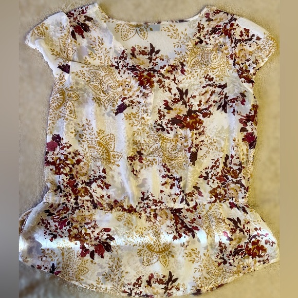 a.n.a. Boho Tie Waist Loose Blouse - Picture 4 of 8